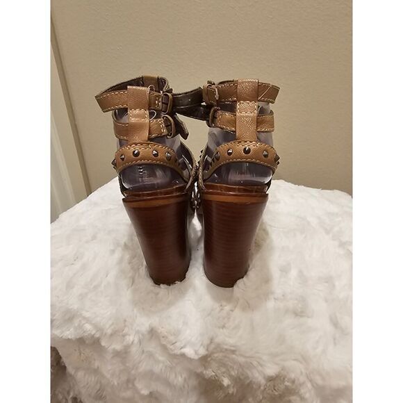 Sam Edelman Stacked Heel Studded Sandals Heels Size 7.5 - Picture 5 of 10